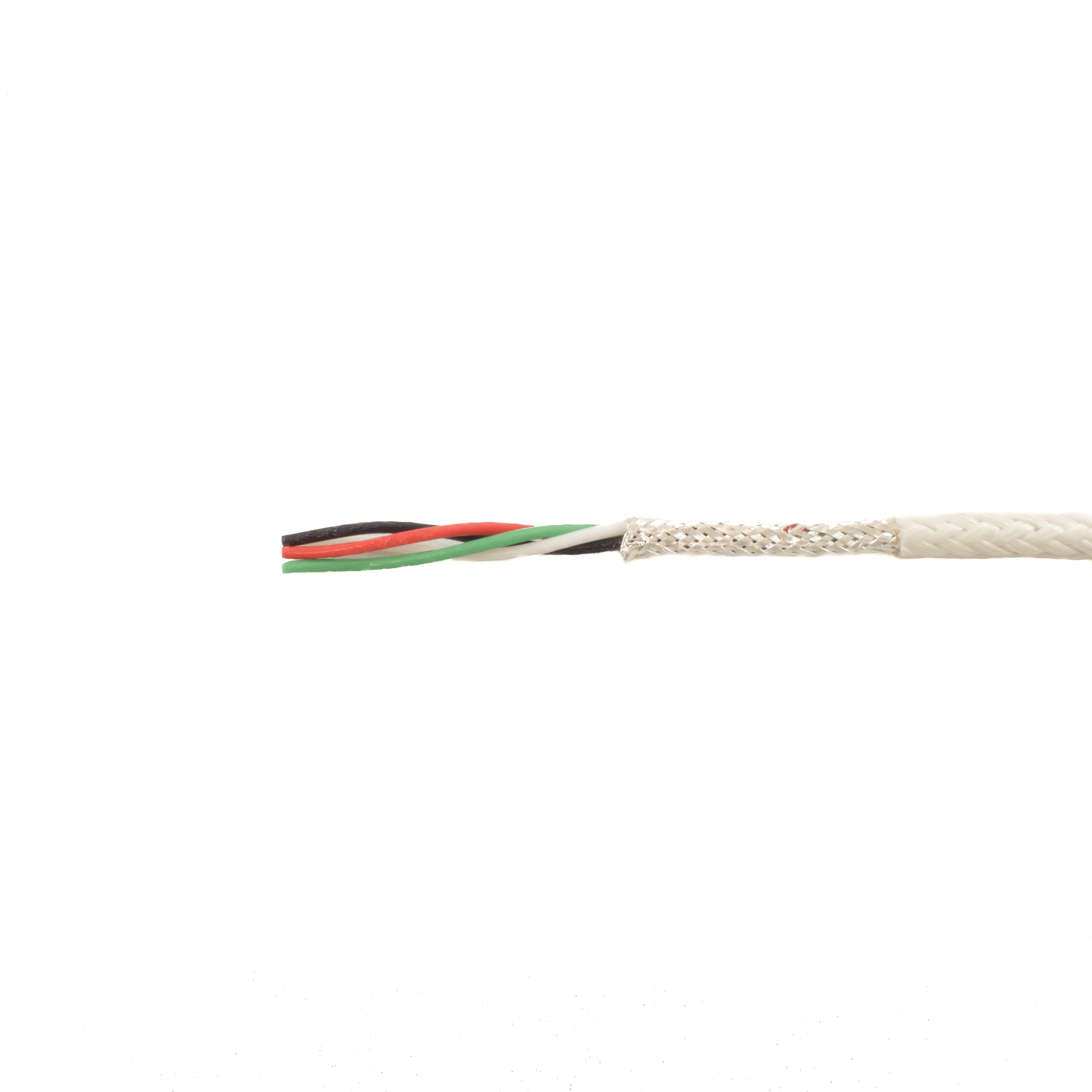 Alpha Wire Alpha Essentials High/Low-Temperature Cable 600V Braid Shield TFE, Fiberglass