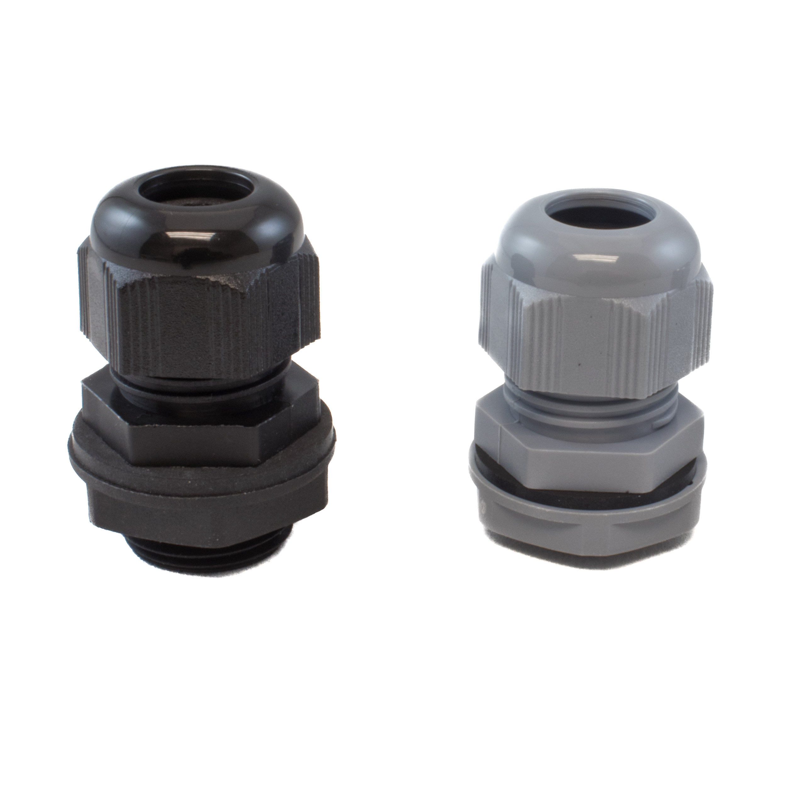 Alpha Wire Black and Slate Cable Glands