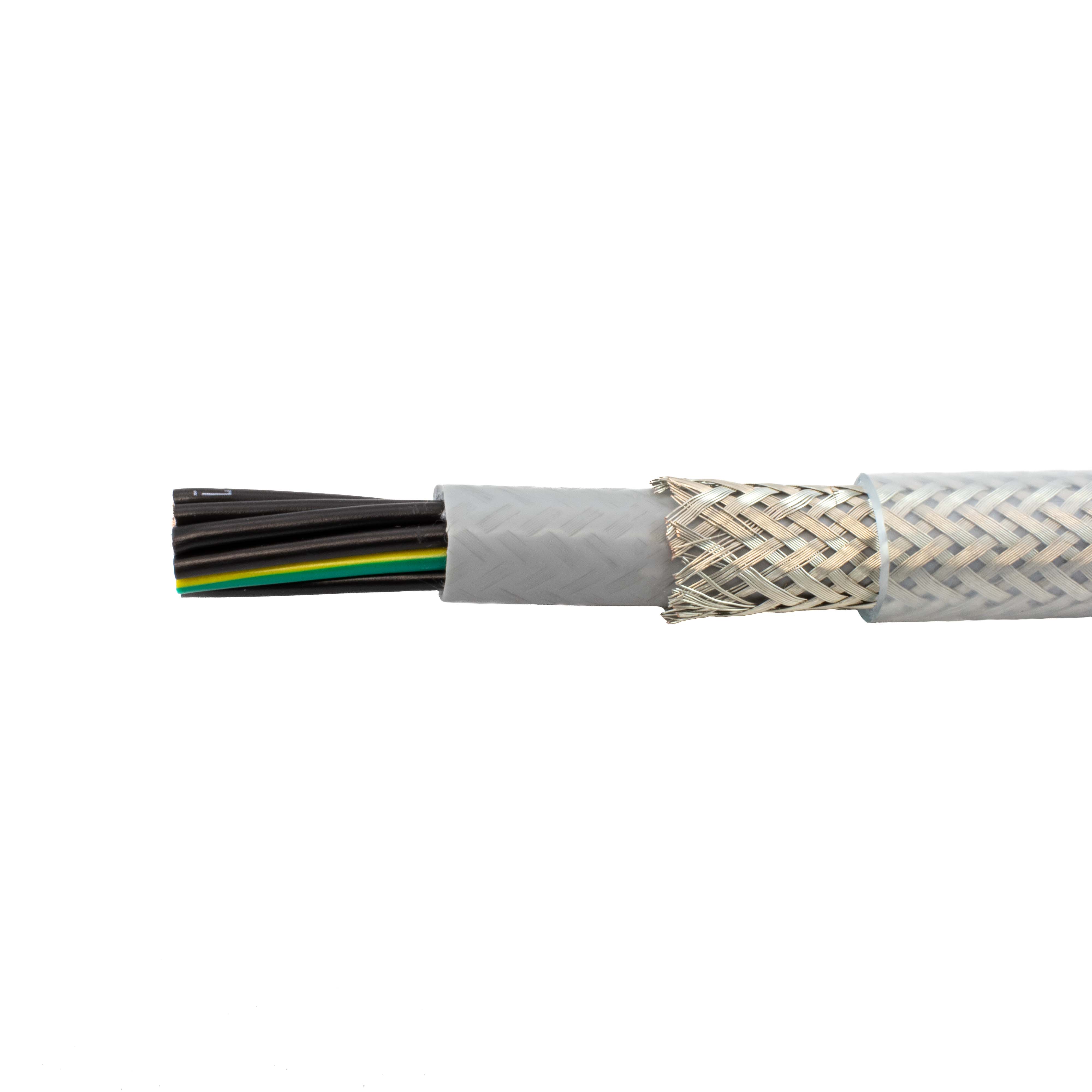 Pro-Met 300V Braid Shield Industrial Cable Clear