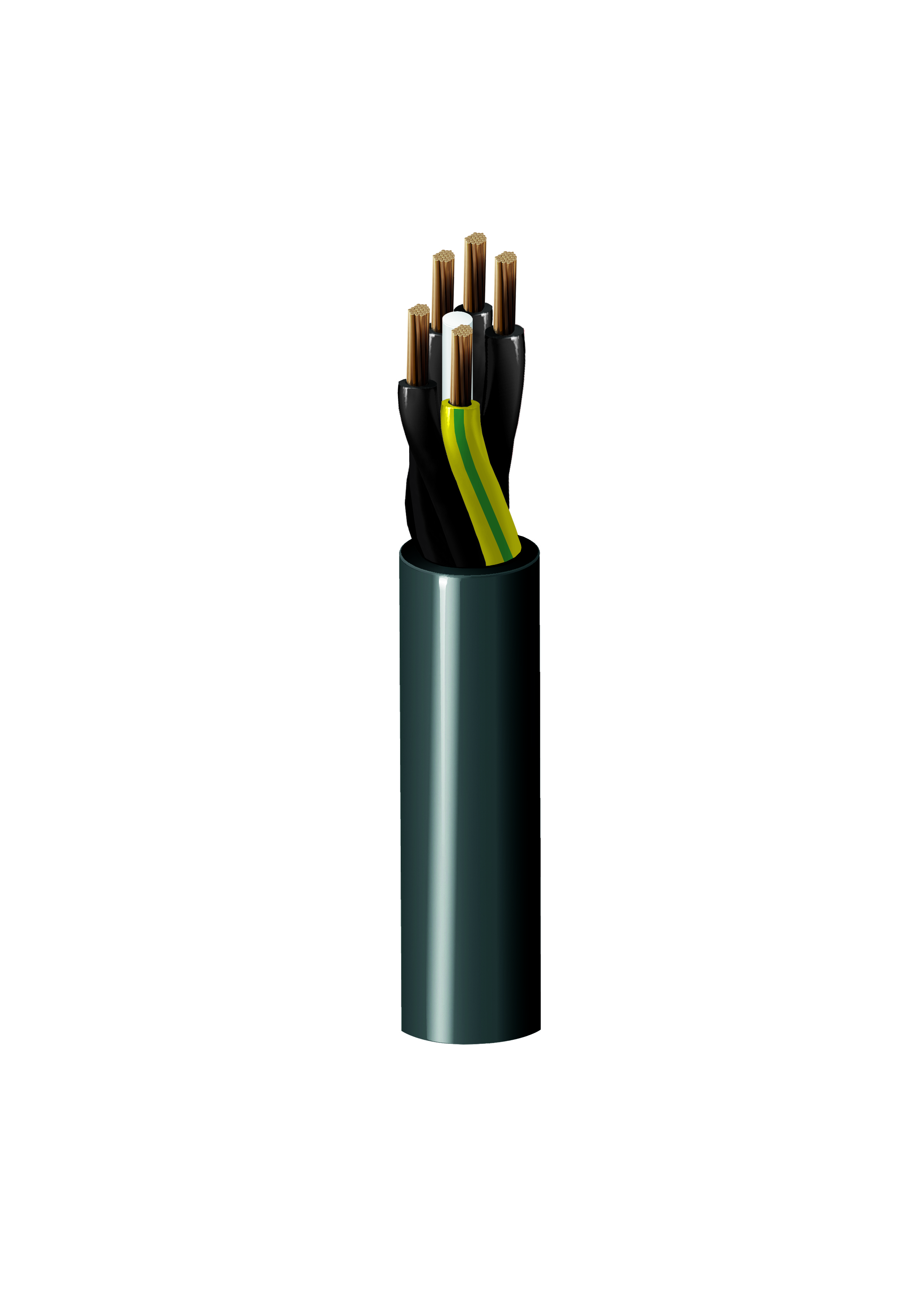 1.5mm² 3 Core Flexible Cable Yellow Flex 25 or 50 Metres Outdoor Extension Lead 