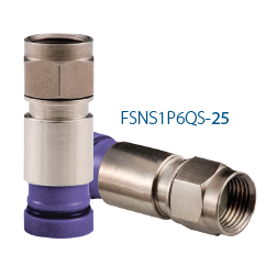 SNS1P6QS BELDEN PPC Purple RG-6 Coaxial QUAD SHIELD COMPRESSION fittings 21mm 